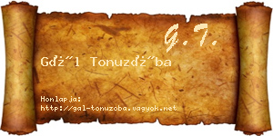 Gál Tonuzóba névjegykártya